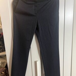 NWT Theory Navy and Gray Patterned Trousers